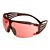 3M™ SecureFit™ Safety Glasses - Black/Black Frame, Scotchgard™ Vermillion Lens - Pack of 20